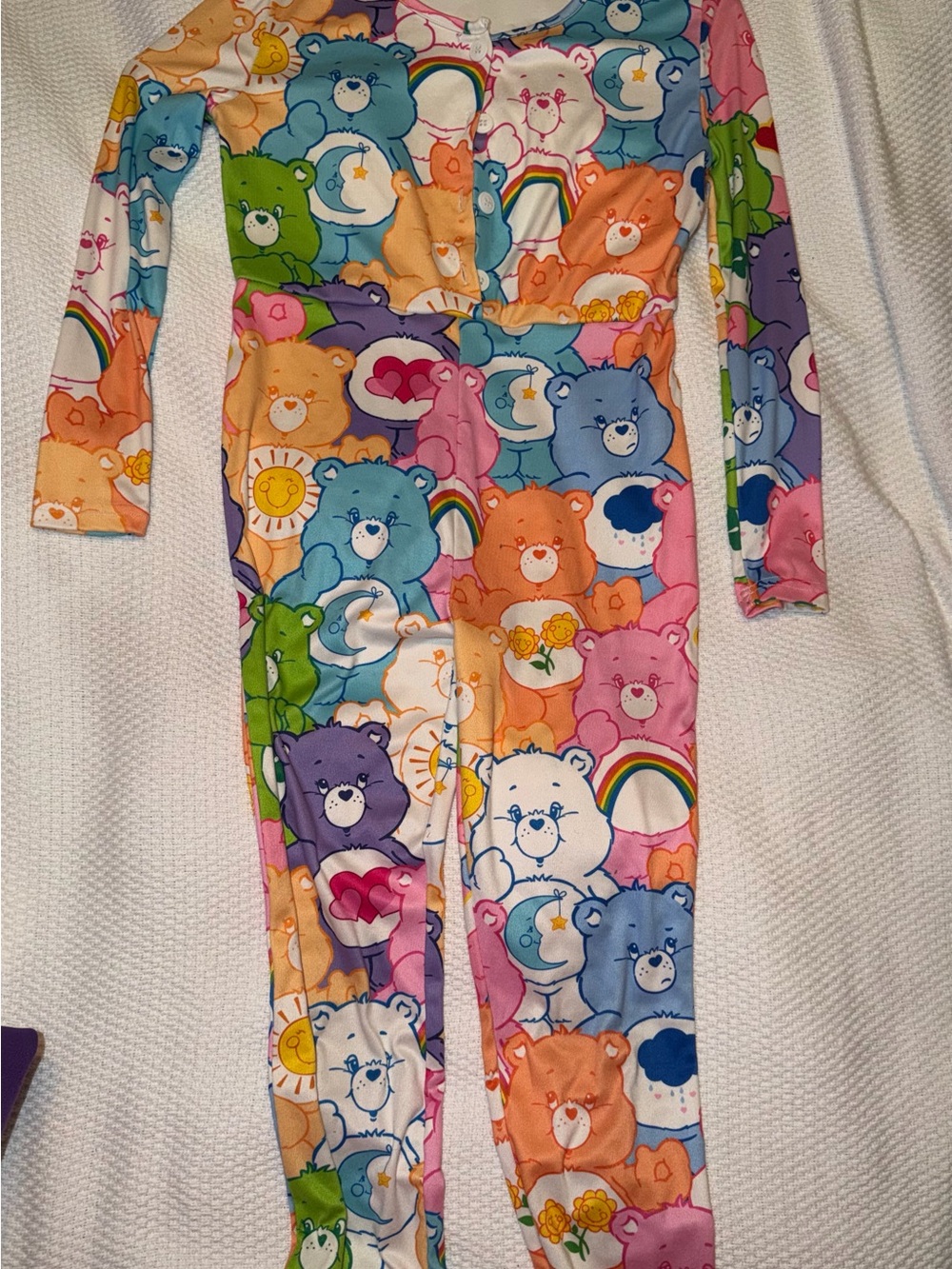 SHEIN Pink and Purple Care Bears Kids Romper